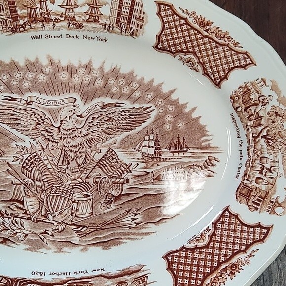 Vintage Fair Winds Alfred Meakin Platter - Picture 4 of 7